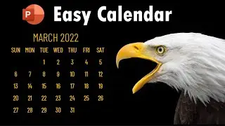 Beautiful Calendar in PowerPoint in under 30 Seconds