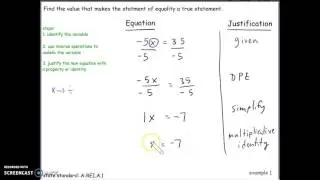 How to solve using the Multiplication and Division Properties of Equality | Algebra