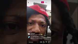 Gleesh from OBlock & members hooping in the hood & dropping rakes💥 ig live