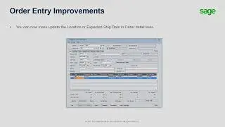 Sage 300  Order Entry Improvements in Sage 300 2022