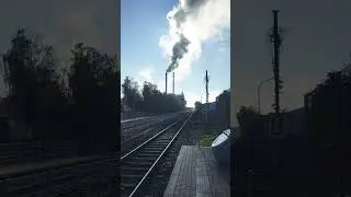 Sun gets blocked by Sugar Factory Chimney at Juelich Bahnof