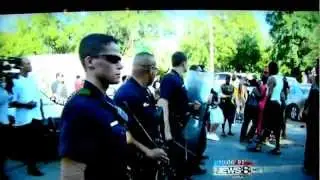HD Near Riot in Dallas Police Shooting Lady Says Pray For These People Cause There is a Demon Here!