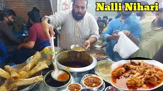 How To Make Best Nalli Nihari | Old Foof Street of Kartar Pura | Kala Khan Nihari Breakfast