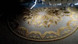 Morrocan pattern machine embroidery / Машинная вышивка подушки / Марокко