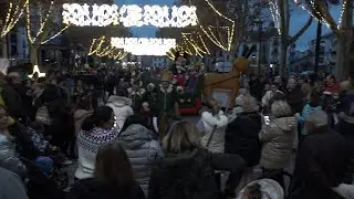 Encendido del alumbrado de Navidad en Baeza