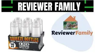 Set of 6 Condiment Squeeze Bottles for Sauces