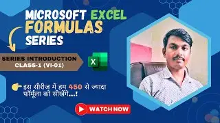 Microsoft Excel Formula Class-01 | Master Excel Like a Pro! 🚀 | Beginners to Advanced Course |