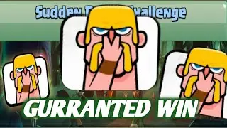 Best Deck to win sudden death challenge||Easy win to get emote🤩🤩@clashrchamp1496