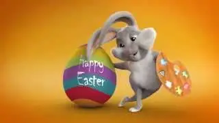 EASTER BUNNY ANIMATION GREETING CARD - AFTER EFFECTS TEMPLATE