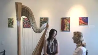 Harpists Heidi Lehwalder and Alice Giles