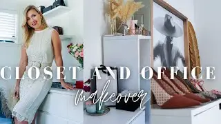 BEFORE AND AFTER! MY CLOSET AND OFFICE MAKEOVER! MY CLOFFICE TOUR