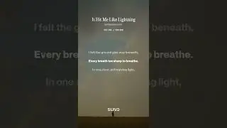 It Hit Me Like Lightning