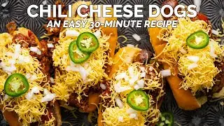 EASY Homemade Chili Cheese Dogs 🌭💥