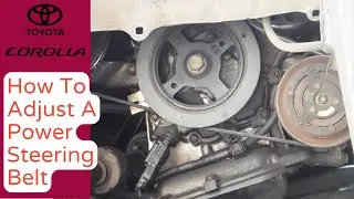 How To Easily Fix Power Steering Belt Noise By Yourself | Toyota Corolla 121 2NZ-FE