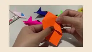 Origami mini jet #origami #minijet #pesawat #airplane #origamicraft #origamitutorial #origamipesawat