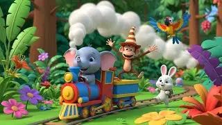 Choo Choo Train Adventure | kids nursery rhymes | Baby Song, Fun Train Cartoon 🚂🎵