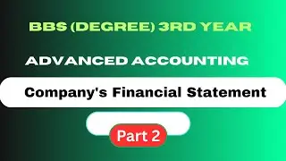 Company's Financial Statement - Advanced Accounting  Degree 3rd Year