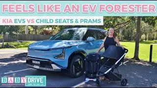 2025 Kia EV5 Review: 3 Child Seats Fit! | BabyDrive