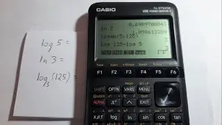 Logaritmos en la calculadora casio Fx-9750GIII