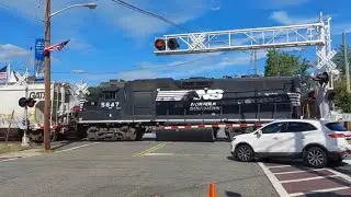 MONSTER 101 Car SU 99 with pusher roars through downtown Hawthorne