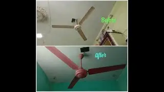 Restoration of My 13th Vintage collection:Late 1980's Crompton high breeze ceiling fan 