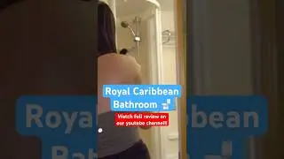 Royal Caribbean Bathroom Tour!! | Full video on youtube! #travel #cruise #roomtours  #royalcaribbean