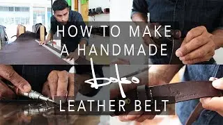 How to make a HANDMADE LEATHER BELT // Bolso Bags