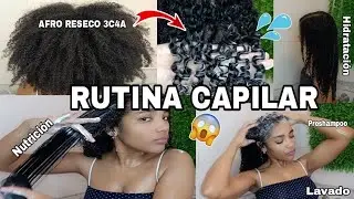 RUTINA RESTAURADORA PARA RIZOS ✨💦|PELO AFRO RIZADO SECO Y MALTRATADO|Rachell Santos