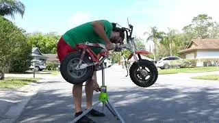 Bike Assembly Build Stand Demo - Rockwell JawStand - Honda CT70 Z50 Mini Trail Dax Monkey