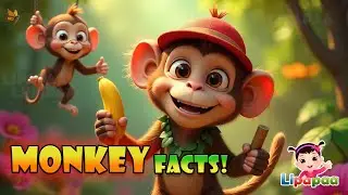 🌳 Monkey World Secrets Revealed! 🐒 | Fun Animal Facts for Curious Kids 🔍| Lipapaa Info