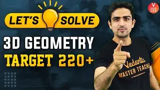 Let's Solve: 3D Geometry Questions🧾 With Arvind Kalia Sir | JEE Main 2022 [JEE Maths] | Vedantu✌