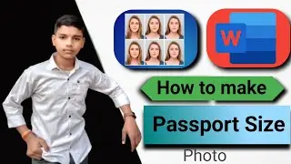 How to change person clothes and print passport size photo in ms word easily..//Tech Coding 55....