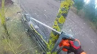 Арбористика! Спилил большой тополь во дворе дома!