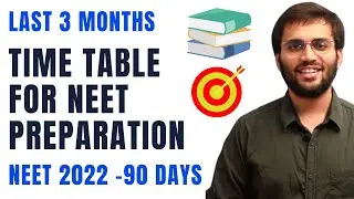 Timetable for NEET 2022 | Last 3 Months Time Table, Strategy by @AkshatJuneja