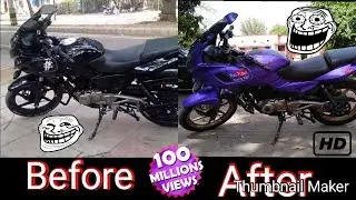 Pulsar 220f full body wrap purpal colour || Best wrap under 2,000 rupees || Krazzy 220f