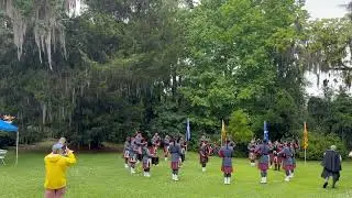 Virginia Military Institute Pipes and Drums Competition set- Savannah Highland Games 2024