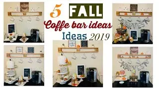 5 Fall Coffee Bar Ideas 2020 #coffeebar #falldecorations