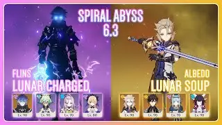 C2 Flins Lunar Charged & C6 Albedo Lunar Soup | Spiral Abyss 6.3 | Genshin Impact