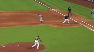 Wallace snags the liner, doubles off Conger