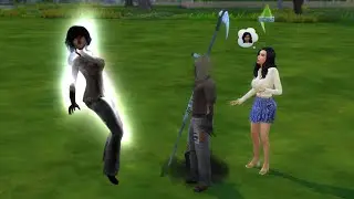 Successfully pleading to Grim Reaper to save a Sim from death