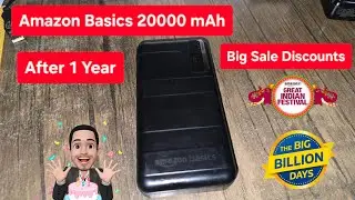 Amazon Basics Power Bank 20000mah After 1 Year Review - Big Bang Diwali Sale Flipkart