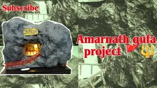 Amarnath gufa project 🚩🔱#trending #art #craft #viral #crafts #amarnath #growth #artist #viralvideos 