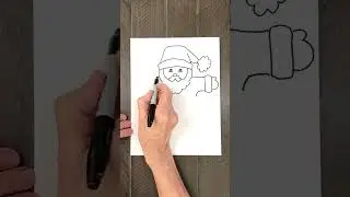 Draw Santa Claus #arttutorialsforkids