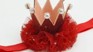 DIY Crown hairband for birthday/How to make happy birthday princess crown for babies