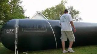 Backyard Movie Setup Not Perfect but fun!