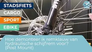 Hoe demonteer ik de remklauw van hydraulische schijfrem voor? (post mount) *222