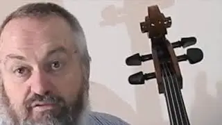 Tuning the Cello with the Pegs   a Close Up