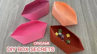 DIY Origami Box – Quick and Easy Folding Tutorial for Beginners  –  Origami Steps With Me!