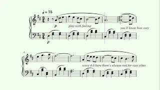 the most relaxing piece&mdash;it makes you feel like slow monday