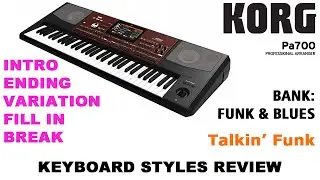 KORG PA700 STYLE - FUNK & BLUES - Talkin' Funk